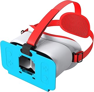 VR Headset for Nintendo Switch 2 (2025), Switch 2 Virtual Reality VR Glasses with Adjustable HD Lenses and Comfortable Head Strap, 3D Goggles for Switch 2 Accessories (White & Blue)