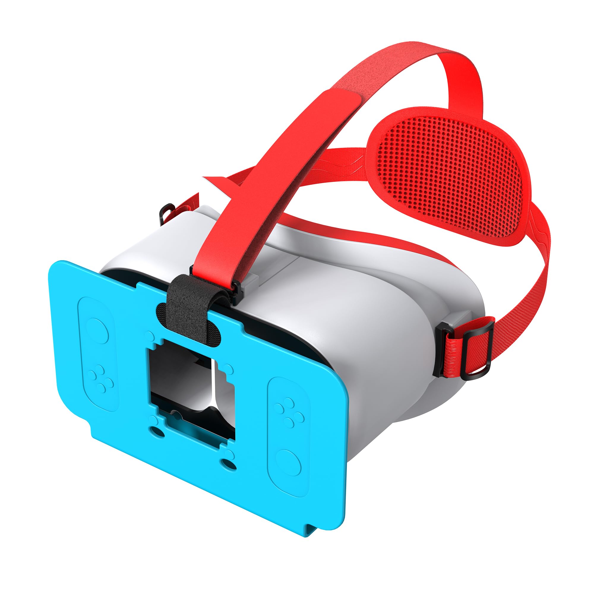 Casque de réalité virtuelle pour Nintendo Switch 2 avec objectifs HD réglables et sangle de tête confortable, lunettes 3D pour accessoires Switch 2 (bleu blanc)