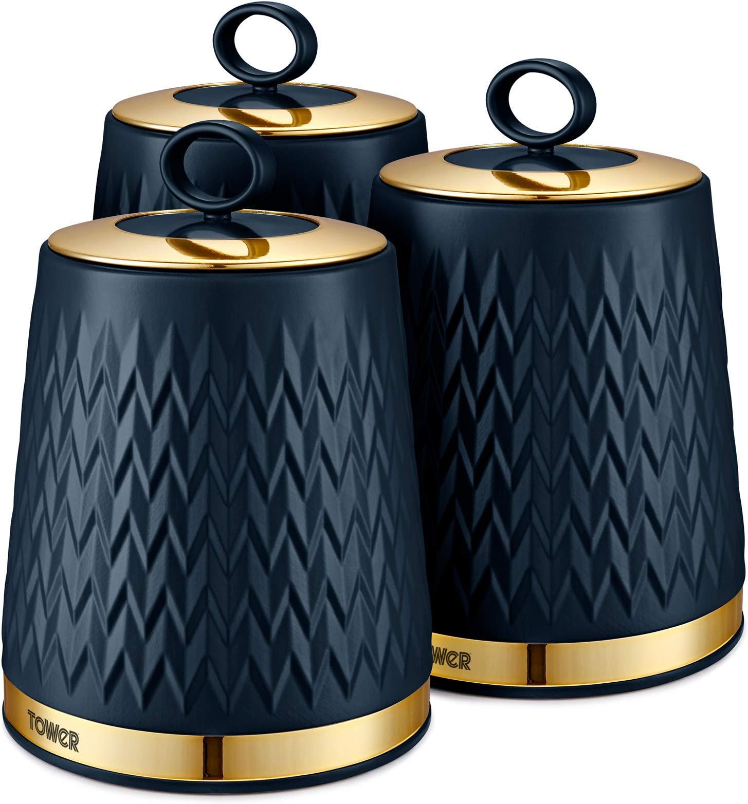 Tower Empire Kitchen Storage Canisters, Tea Coffee Sugar Set
