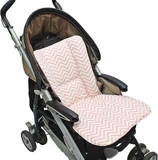 Capa de Carrinho Slim Chevron Rosê, Giz de Cor Confecções, Chevron Rosê