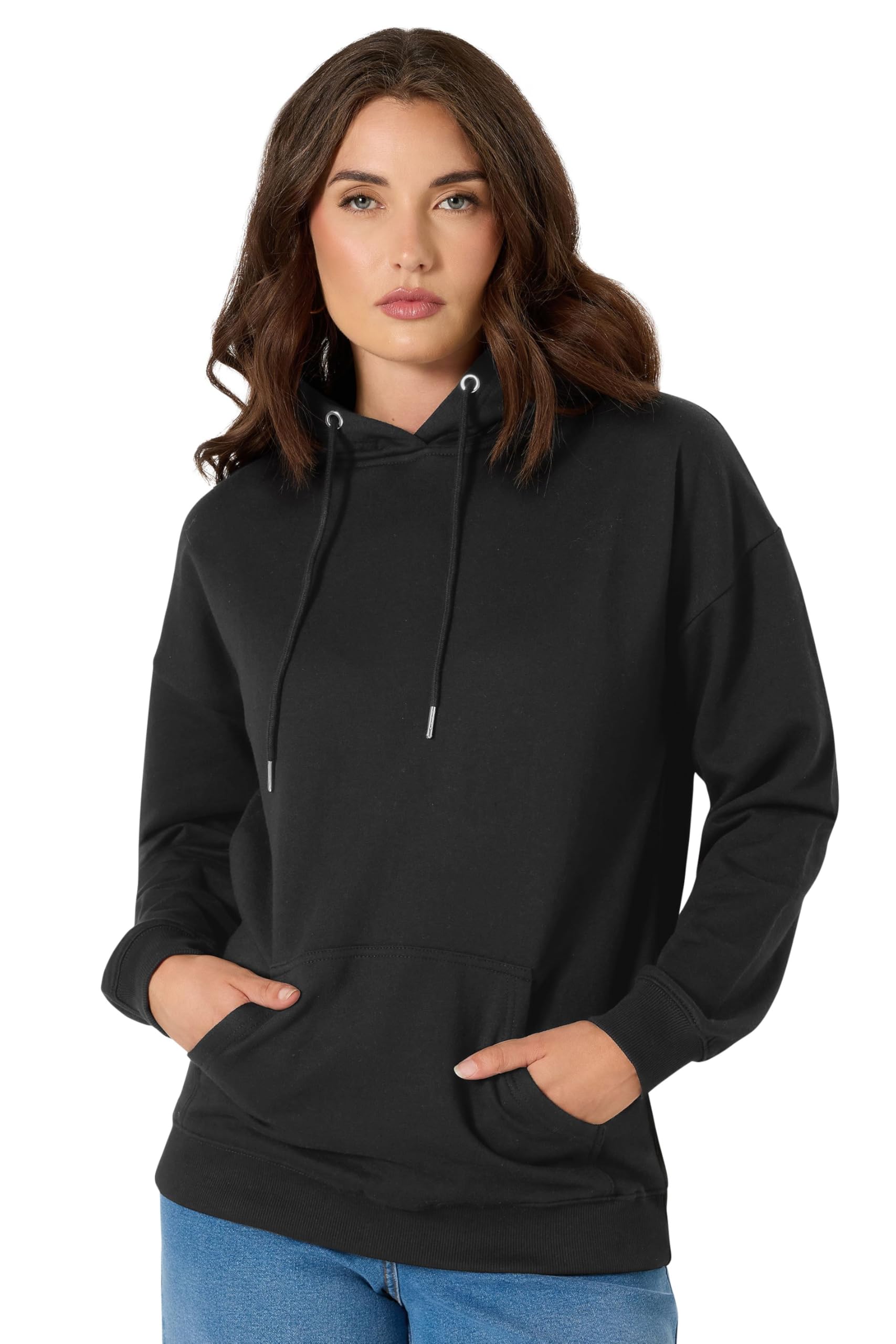 Long Tall Sally Women's Black - Lts Tall Drawstring Hoodie