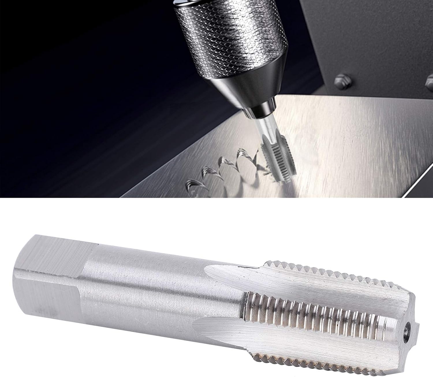 NPT Pipe Tap, HSS ZG 3/8‑19 Hand Thread Tap High Hardness Hardware