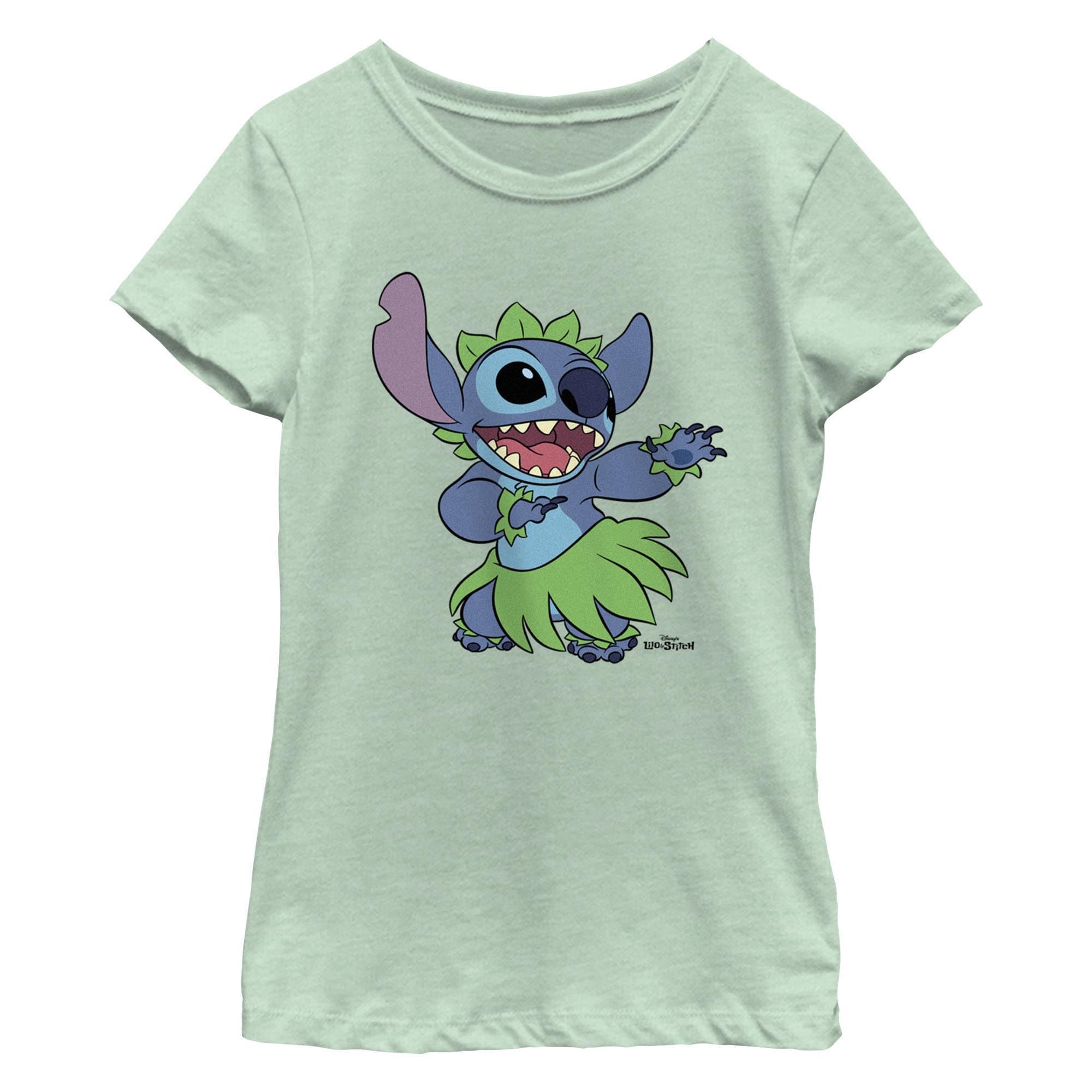 Girl's Lilo &amp; Stitch Sitting in Nature T-Shirt