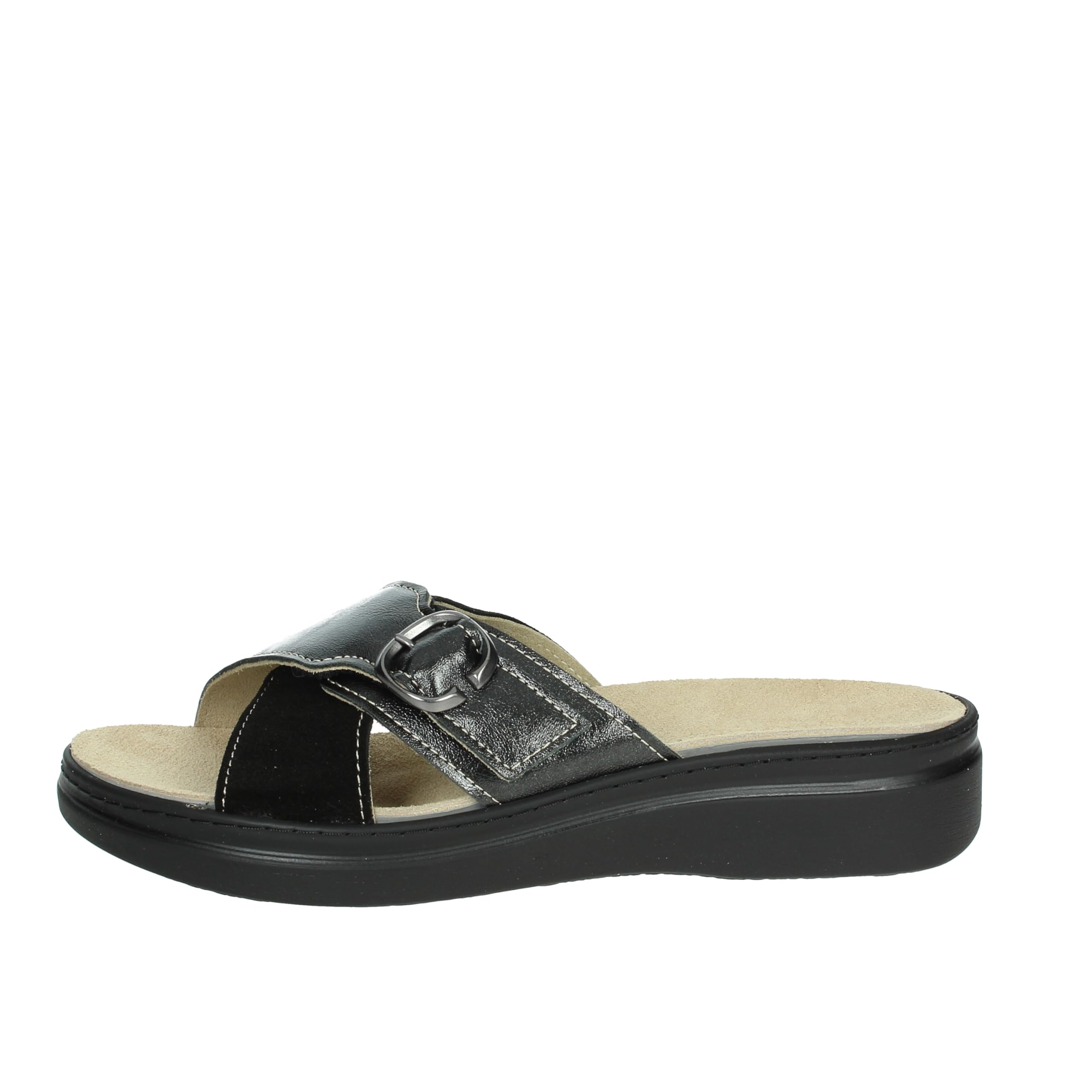 Chaussons bas noir pour pieds sensibles Cinzia Soft - 8