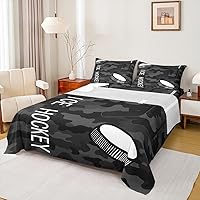 Vista 41 de Erosebridal Graffiti Rugby Ball Sheet Set Twin Colorful Rugby Helmet Bed Sheets Set, Sports Sheets for Boys Girls Football Game Flat Fitted Sheet