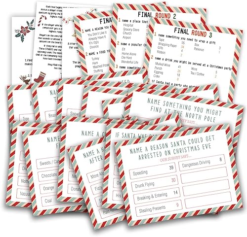 Prueba de disputa amistosa de Navidad, noche de juegos de baby shower, juego de fiesta de Navidad, actividad familiar, prueba de trivia, juegos de