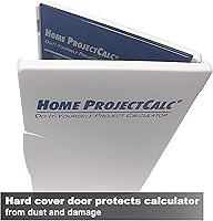 Vista 4 de Calculated Industries 8510 Home ProjectCalc Calc Calculadora de proyectos de fracción de pies y pulgadas, color blanco, pequeña y Titan 11061 Mini