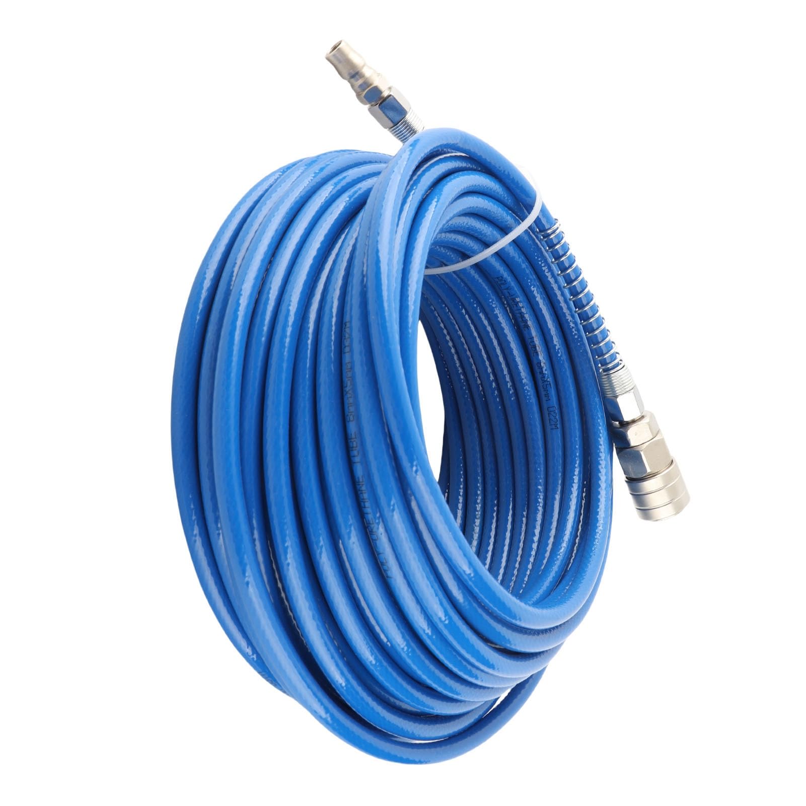 Tubo de manguera PU de alta presión del compresor de aire para reparación y construcción de automóviles [longitud de 20 m] (Azul)