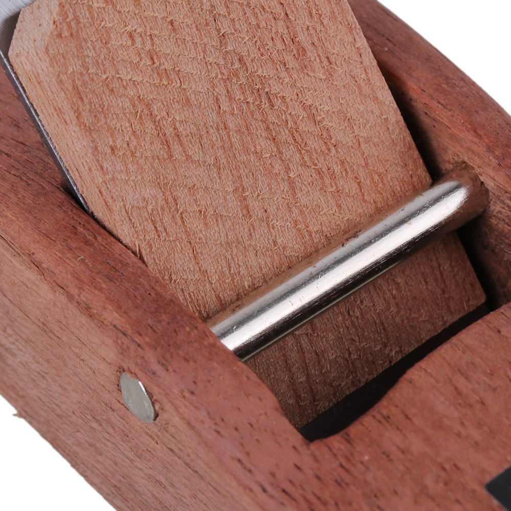 Yibuy Marron 10 cm Mini en Bois à la Main Avion Charpentier Rabot en Bois Outil de Travail