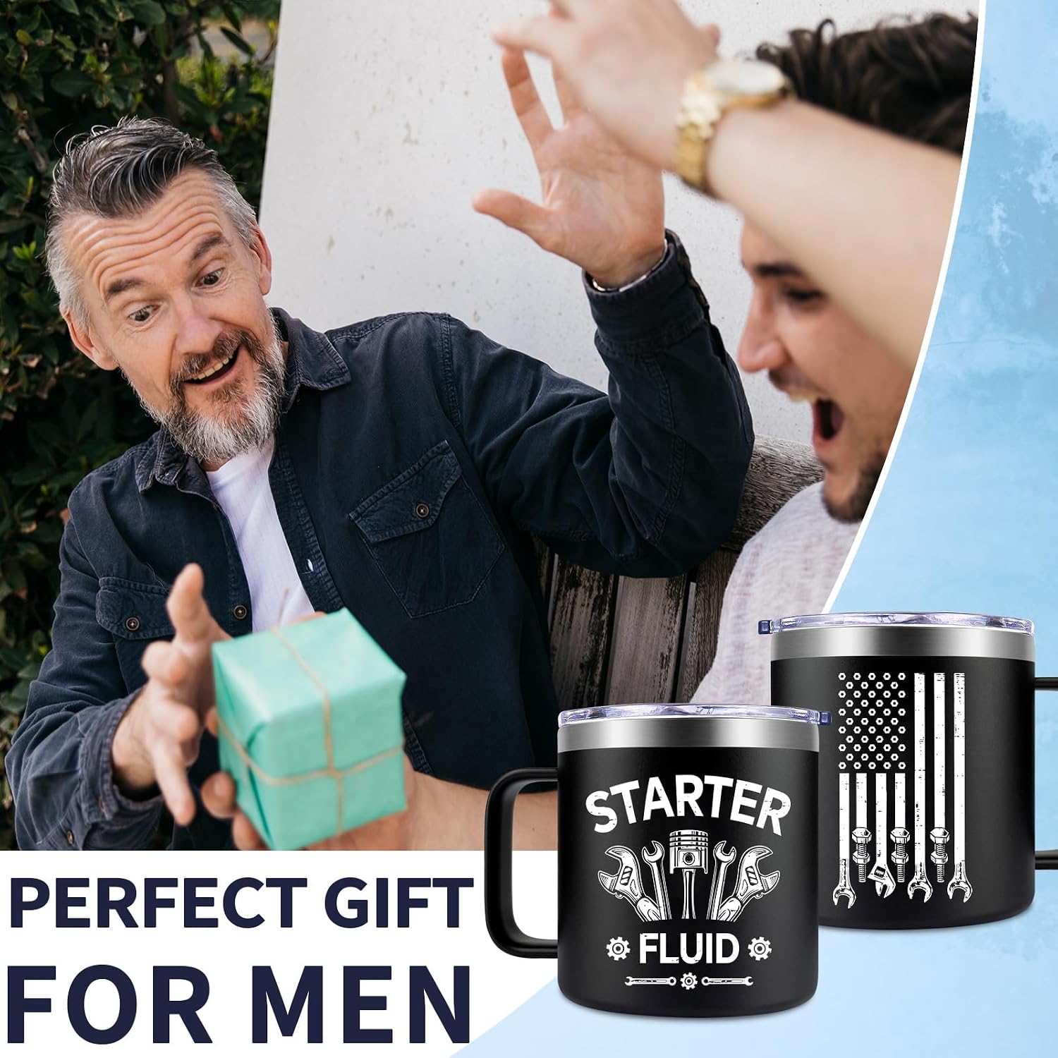 Fufendio Mechanic Gifts for Men - Fathers Day Gift for Mechanic Dad, Car Guy, Car Enthusiast - Coffee Mug 14oz