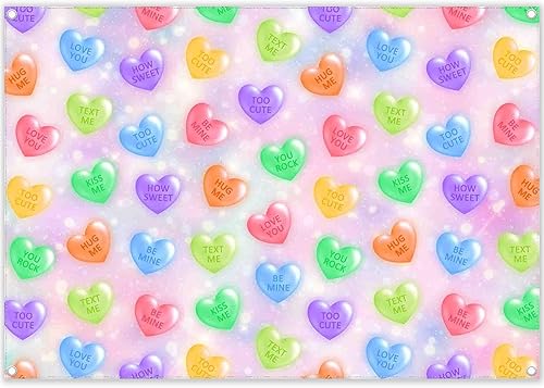 Yriujul Tela, 7 x 5 pies, para el día de San Valentín, dulce corazón, fotografía, telón de fondo, conversación, corazones, dulces, refranes, fondo,