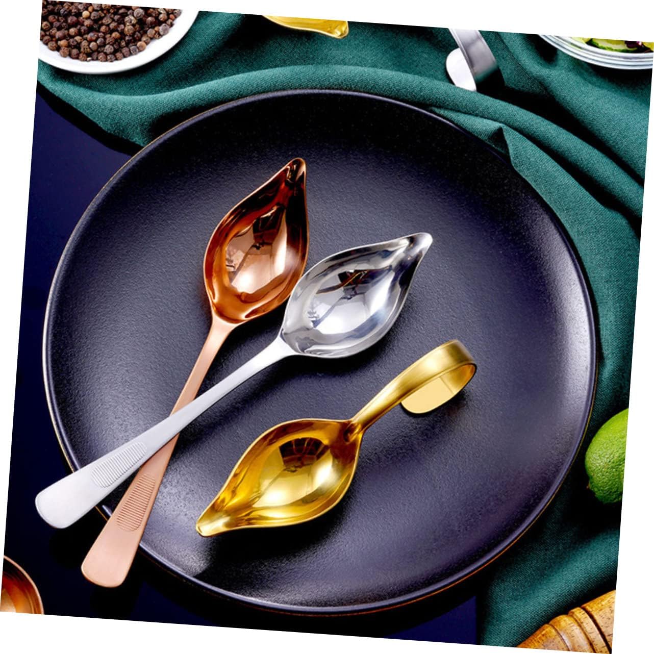2Pcs Stainless Steel Gravy Sauce Spoons with Long Handle