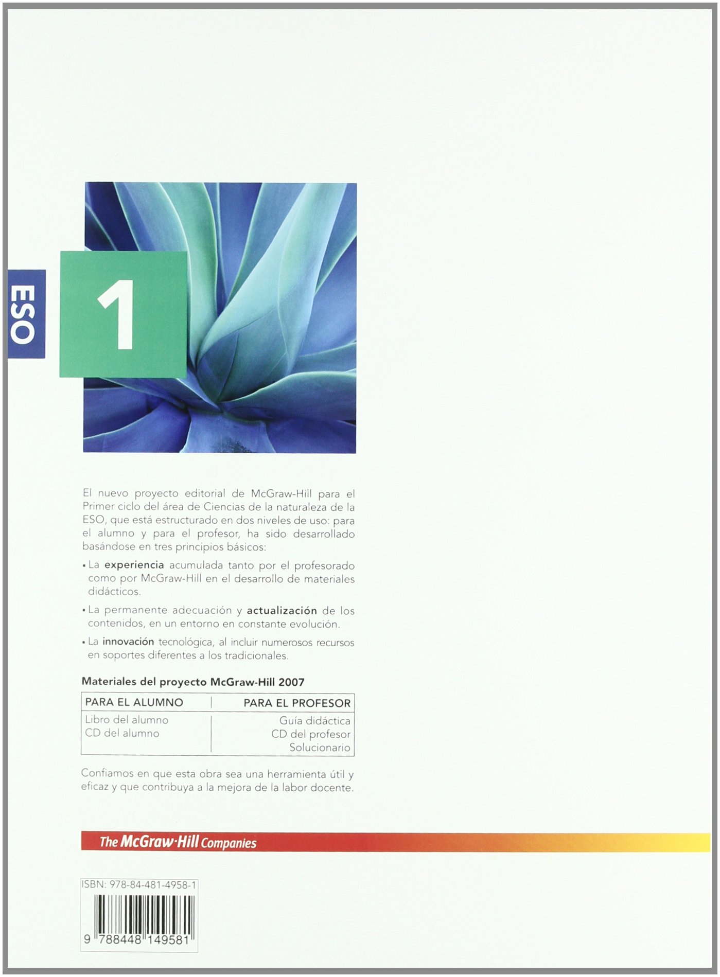 Segunda Línea, ciencias naturales, 1 ESO