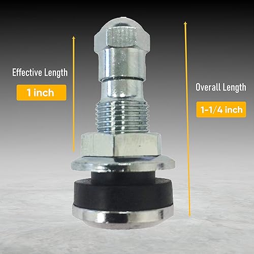 Miniatura 3 de VTR TR-416-S Vástago de válvula metálico de una pulgada (4 unidades)