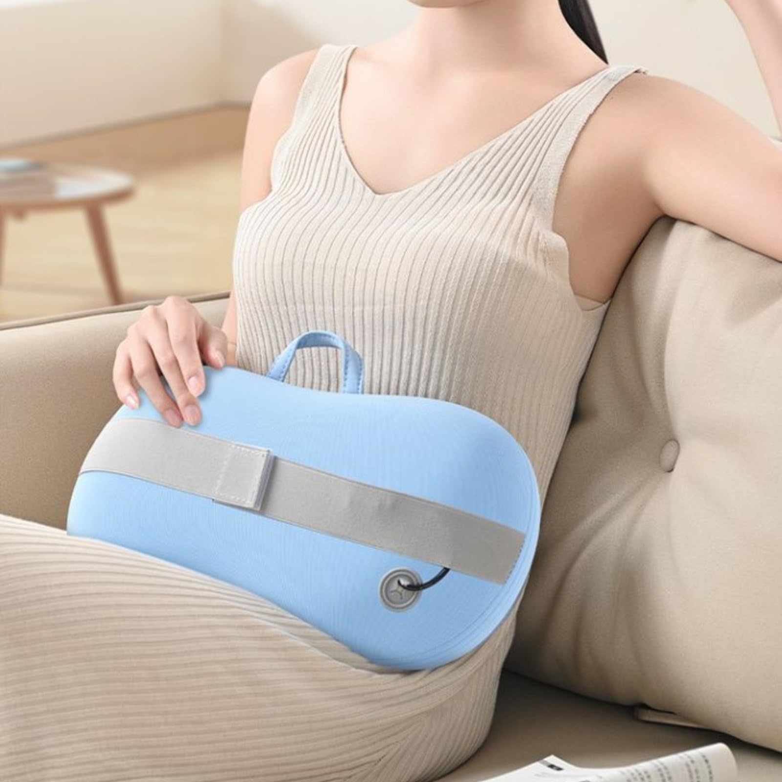 Cuscino Massaggiante Cervicale Cuscino Massaggio Collo Schiena Spalle Shiatsu Riscaldante Nodi 3D Profondi Intensità Regolata Design Ergonomico Farfalla Usb Portatile Adatto Viaggio Relax