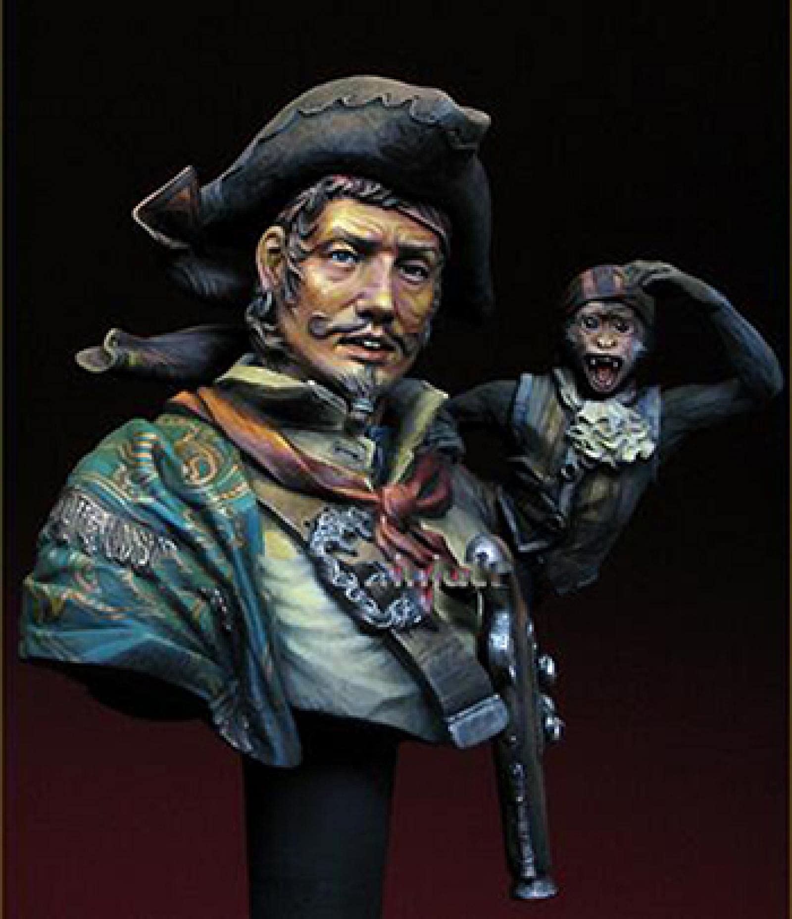 1/10 Ancient Fantasy Pirate Warrior Emissary Resin Büstenmodell/Unmontierter und unbemalter Soldat Die Cast Kit/Lw- 8359