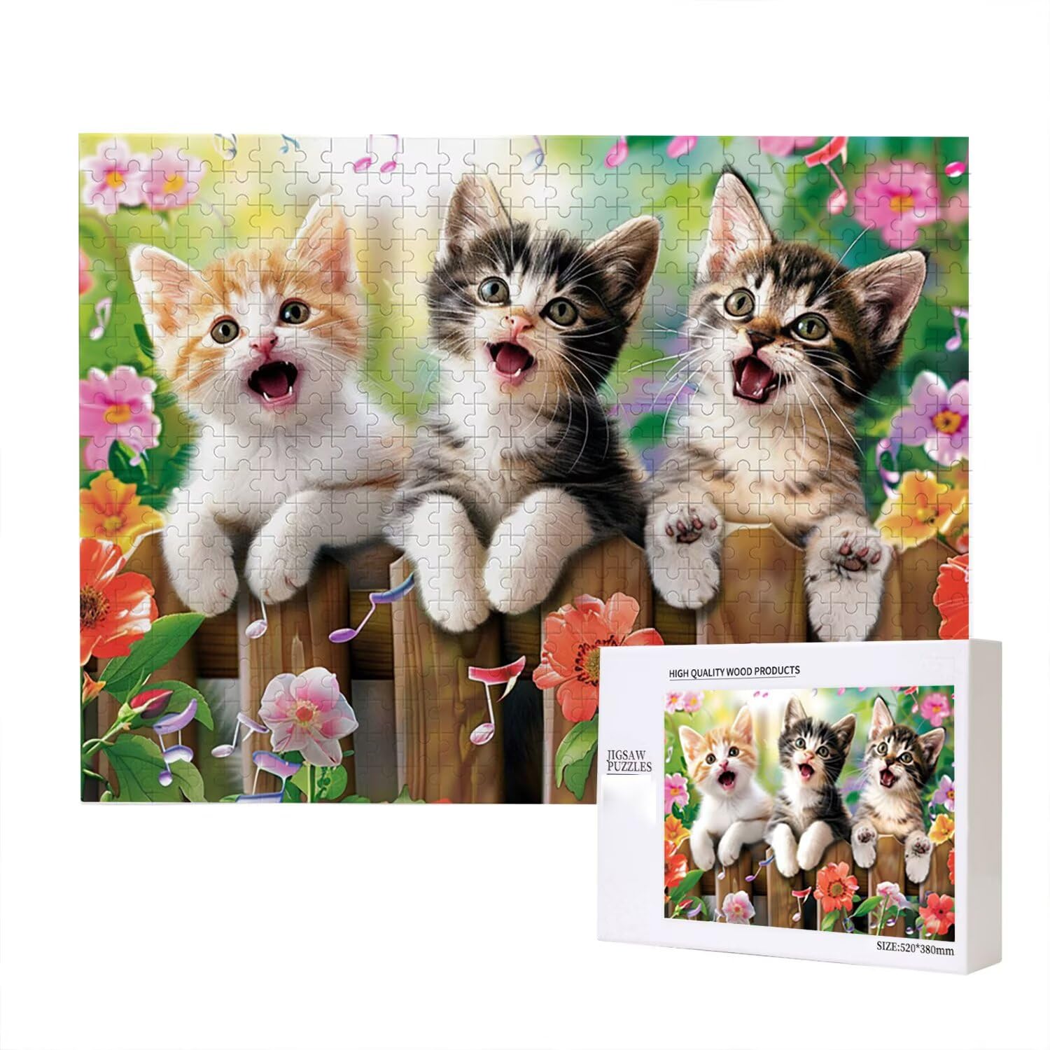 Jigsaw Puzzle, 6000 Pezzi Puzzle Classici, Animali Puzzle Rilassamento Intelligence, Mpossibile Difficile Puzzle Impegnativo per Adulti Puzzle Gioco Familiare, Regalo per Amore Amico Gatto fr0-722