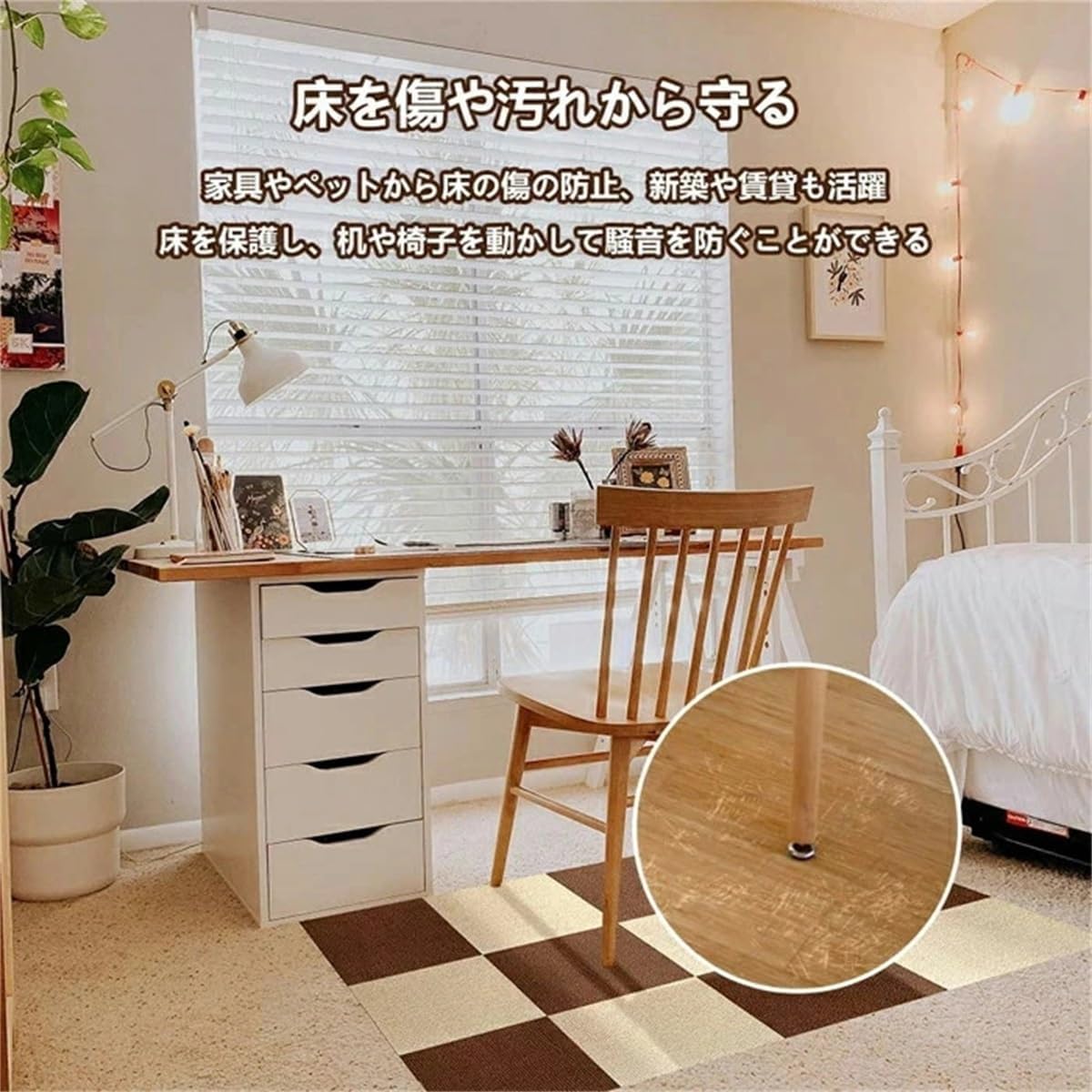 ◆正規品◆UXPRIN タイルカーペット タイルマット 吸着マット 30 x 30cm 100枚 滑り止め 玄関マット 床暖房対応防音 洗える◆追跡あり◆