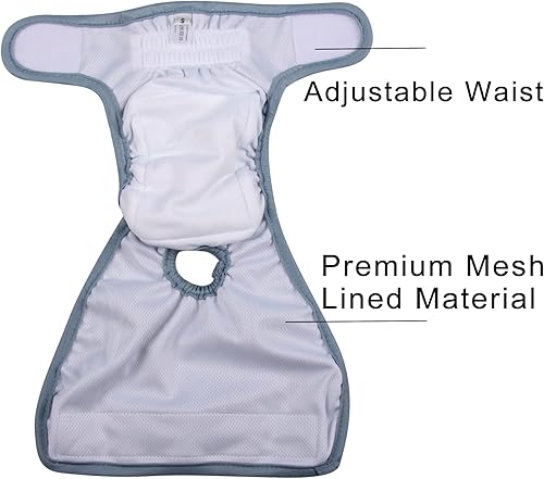 Miniatura 6 de JoyDaog Pañales para perras grandes, paquete de 4 pañales reutilizables para perras, XXL