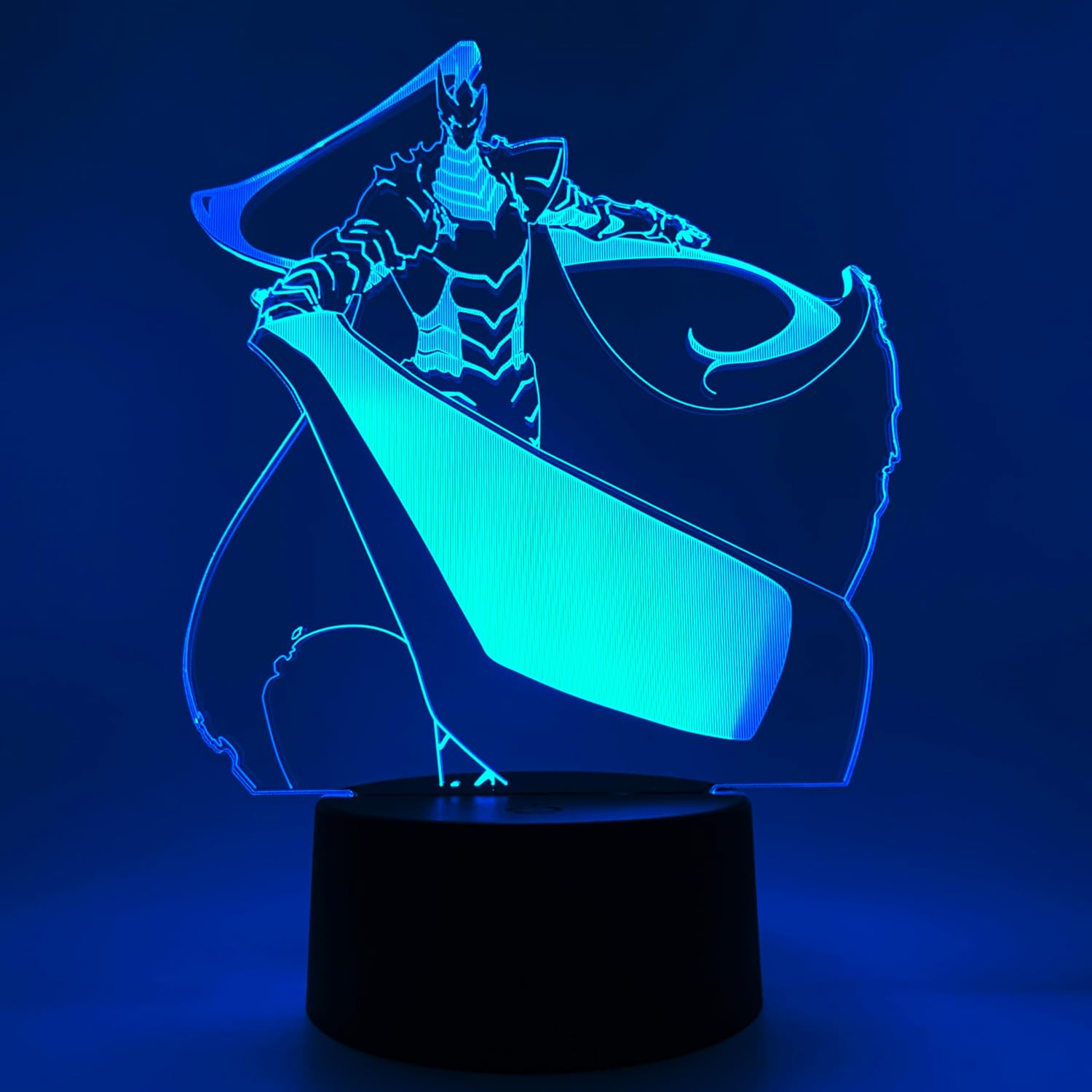 Otaku Lamps Shadow Igris Solo Leveling – Anime Lamp Figure Night Light, 16 Color RGB LED – 3D Anime Room Décor Gift for Otaku
