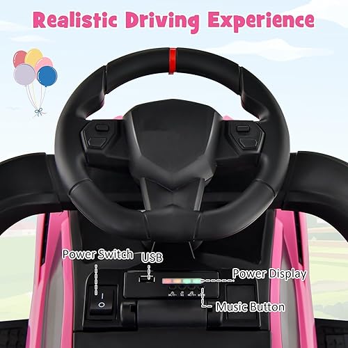 Miniatura 5 de INFANS Lamborghini - Cochecito de bebé 3 en 1, auto deslizante con licencia para caminar con mango de control parental, música, faro, almacenamiento