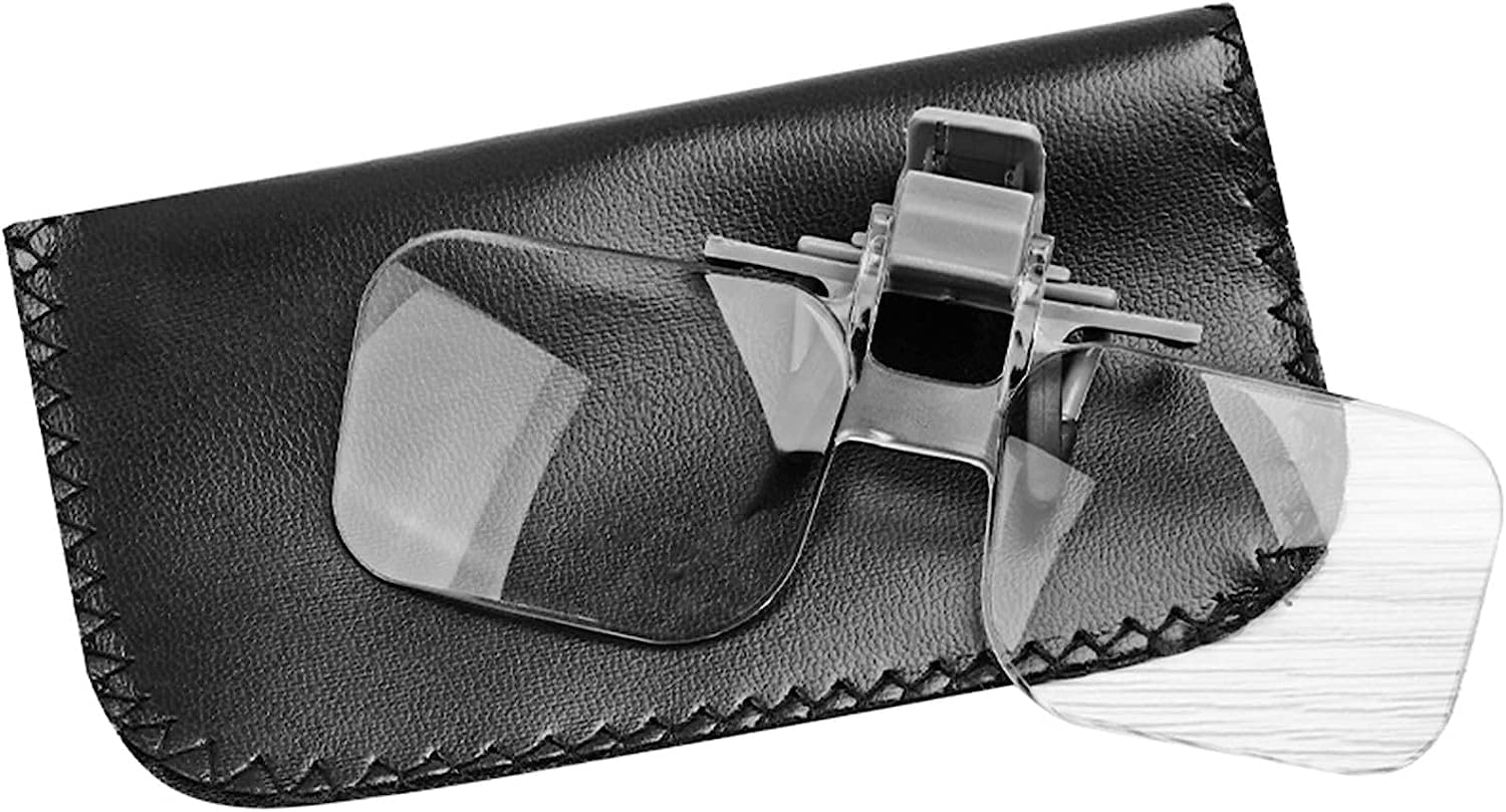 Lupa de Gafas con Clip 2X, Clip Manos Libres, Lupa abatible hacia Arriba, Lupa de joyería, Gafas, para Lectura, electrónica, reparación de Relojes, Costura, Man