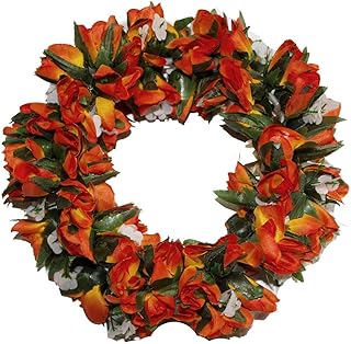 Rainview Creations Women Floral Headband Rose Bud Flower Elastic Hawaiian Haku Leis Headdress