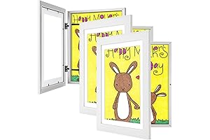 Kids Art Frames (3-Pack) - White - 10x12.5 with Mat, 8.5x11 Without Mat