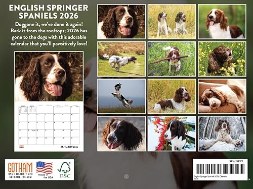 Vista 22 de Calendario Goldendoodle 2026 Golden Doodle mensual de pared calendario de 12 meses Fabricado en Estados Unidos