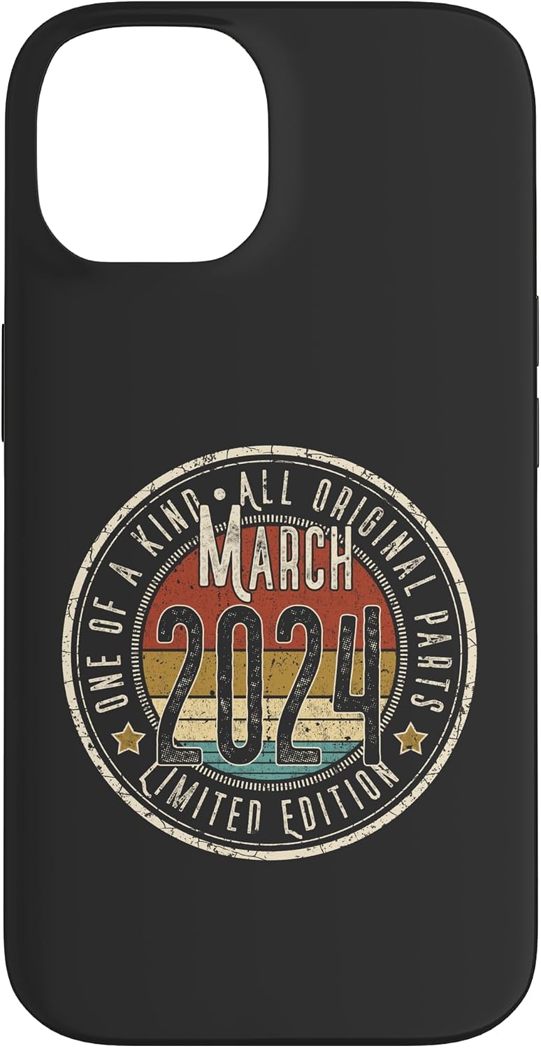 2nd Birthday Vintage March 2024 Retro Limited Edition Case for iPhone 15 Pro image 4
