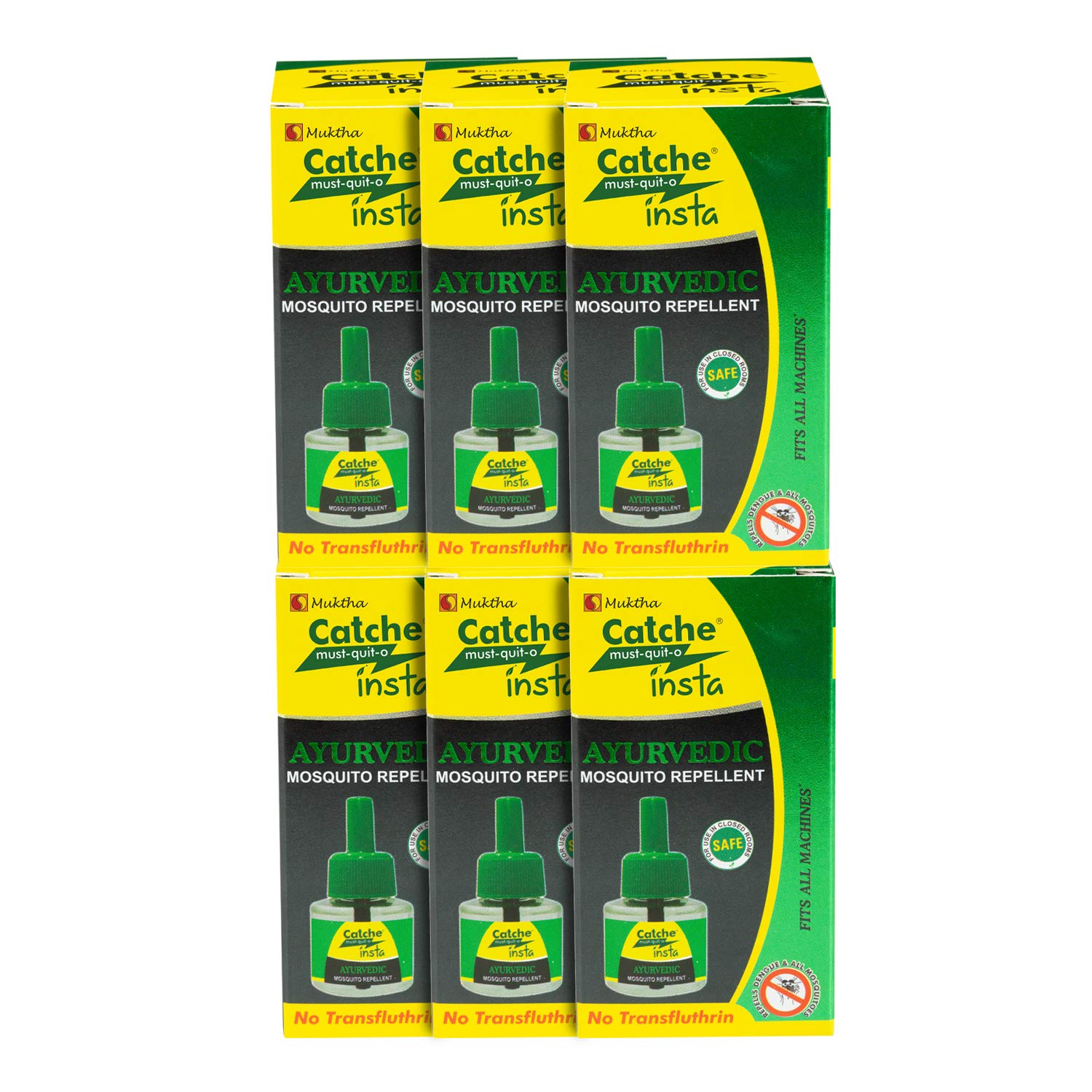 Catche must-quit-o insta Ayurvedic Mosquito Repellent Vaporizer Liquid | Eco Friendly, Non Toxic Organic Mosqutio Repellent Vaporizer Refill 45 ML ( Pack 0f 6 ) (B084BXXLSQ) Amazon Price History, Amazon Price Tracker