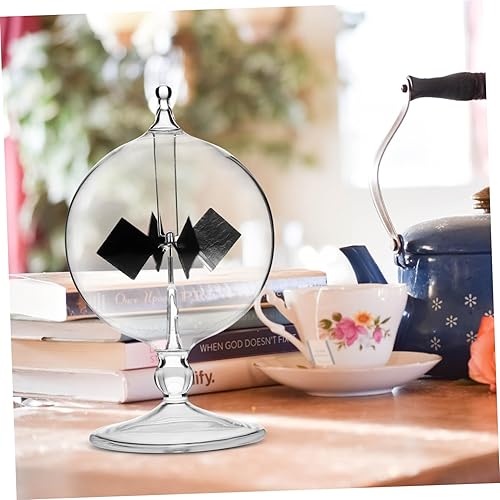 Miniatura 2 de iplusmile Radiómetros de energía solar, luz solar, paletas de energía, molino de viento, giratorio de vidrio, herramienta de estudio educativo para