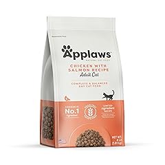 Applaws Complete Dry Cat Food, Grain-Free, Limited Ingredient with Added Vitamins & Minerals, Protein, Supports Digestion, Chicken & Salmon (4 Pound Bag)