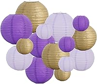 Vista 47 de BEISHIDA 12 Linternas de Papel Naranjas de Otoño Decorativas Amarillas Naranjas Marrones Colgantes Redondas Linternas de Papel Lámpara para Acción