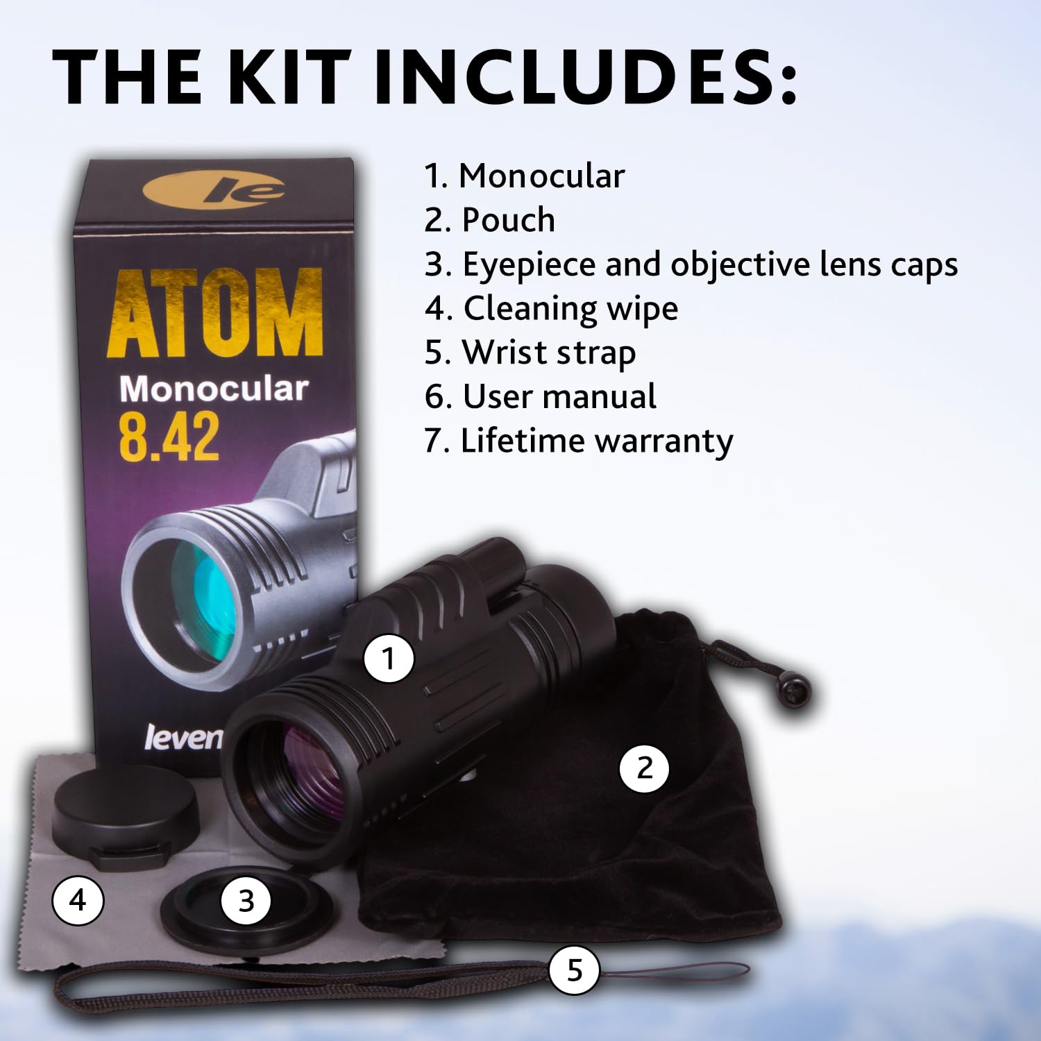 Amazon.com : Levenhuk Atom 8x42 Monocular for Birding, Traveling