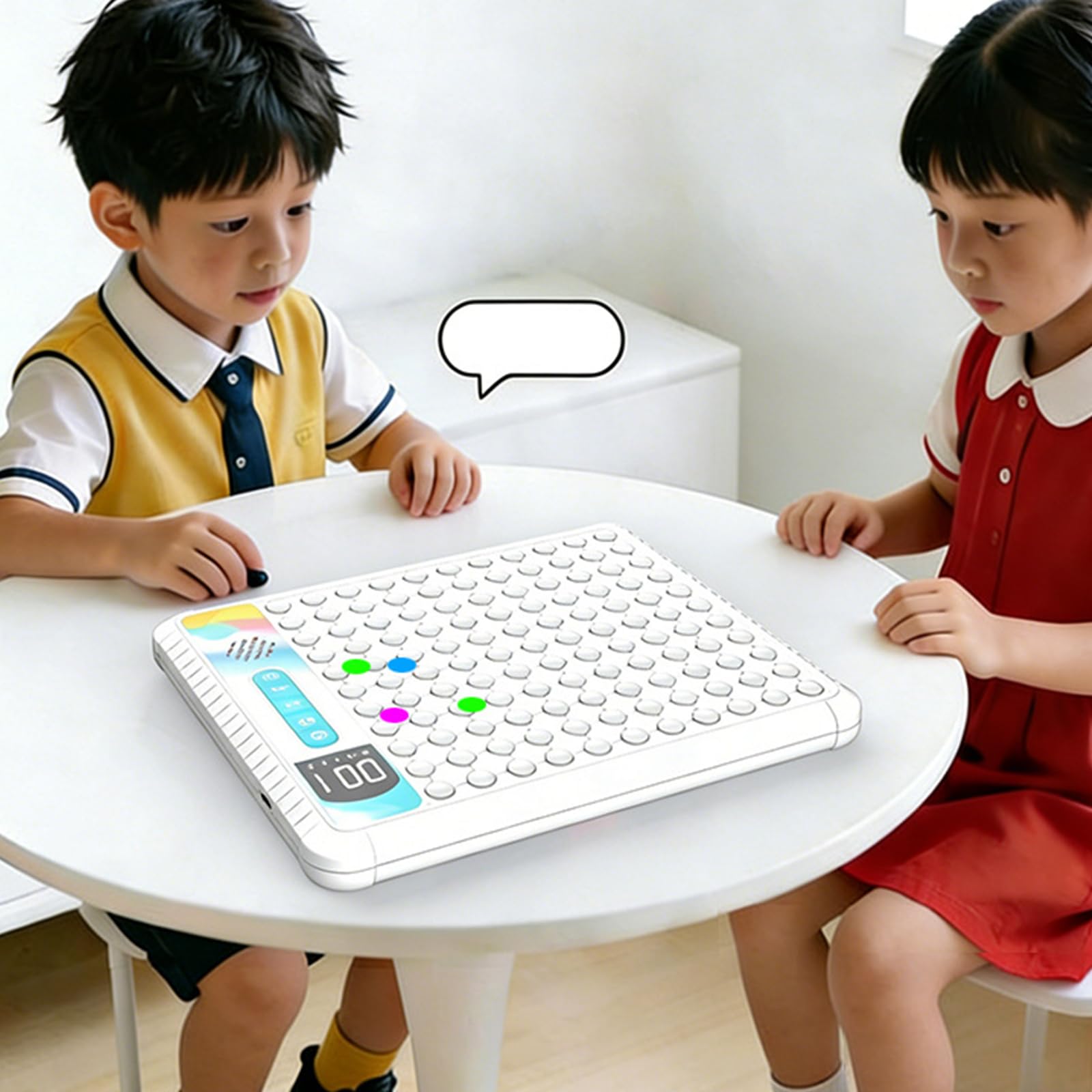 Interaktives elektronisches Spielbrett mit bunten LED Lichtern und Berührungssensoren, 19 Verschiedene Spiele, Familienunterhaltung, elektronisches Puzzle Spielzeug