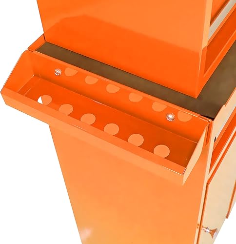 Miniatura 5 de Cofre de herramientas, caja de herramientas con 5 cajones, caja de herramientas con ruedas con cerradura, caja de herramientas a presión con cajones