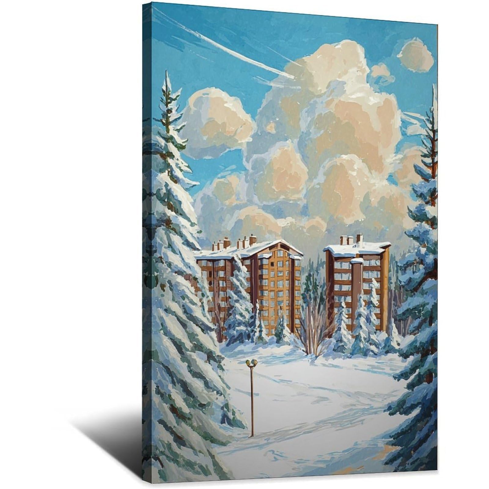 Beaver Creek Posters 20x30inch(50x75cm) Vintage Watercolor Canvas Art