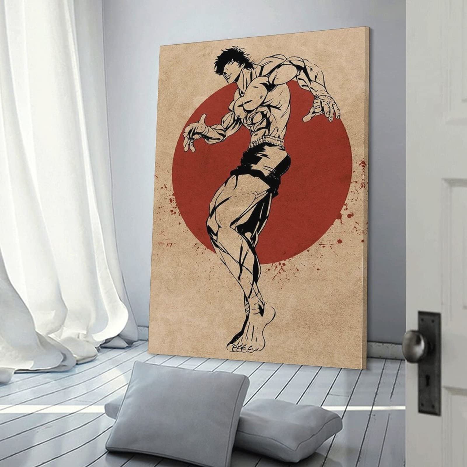 SSJS Poster Tela Baki Hanma – Quadro Decorativo 30x45 Cm Per Camera, Ufficio O Palestra