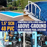 Vista 3 de Poolzilla Clorador automático para piscinas enterradas Alimentador de cloro en línea Capacidad para hasta 9 libras de tabletas