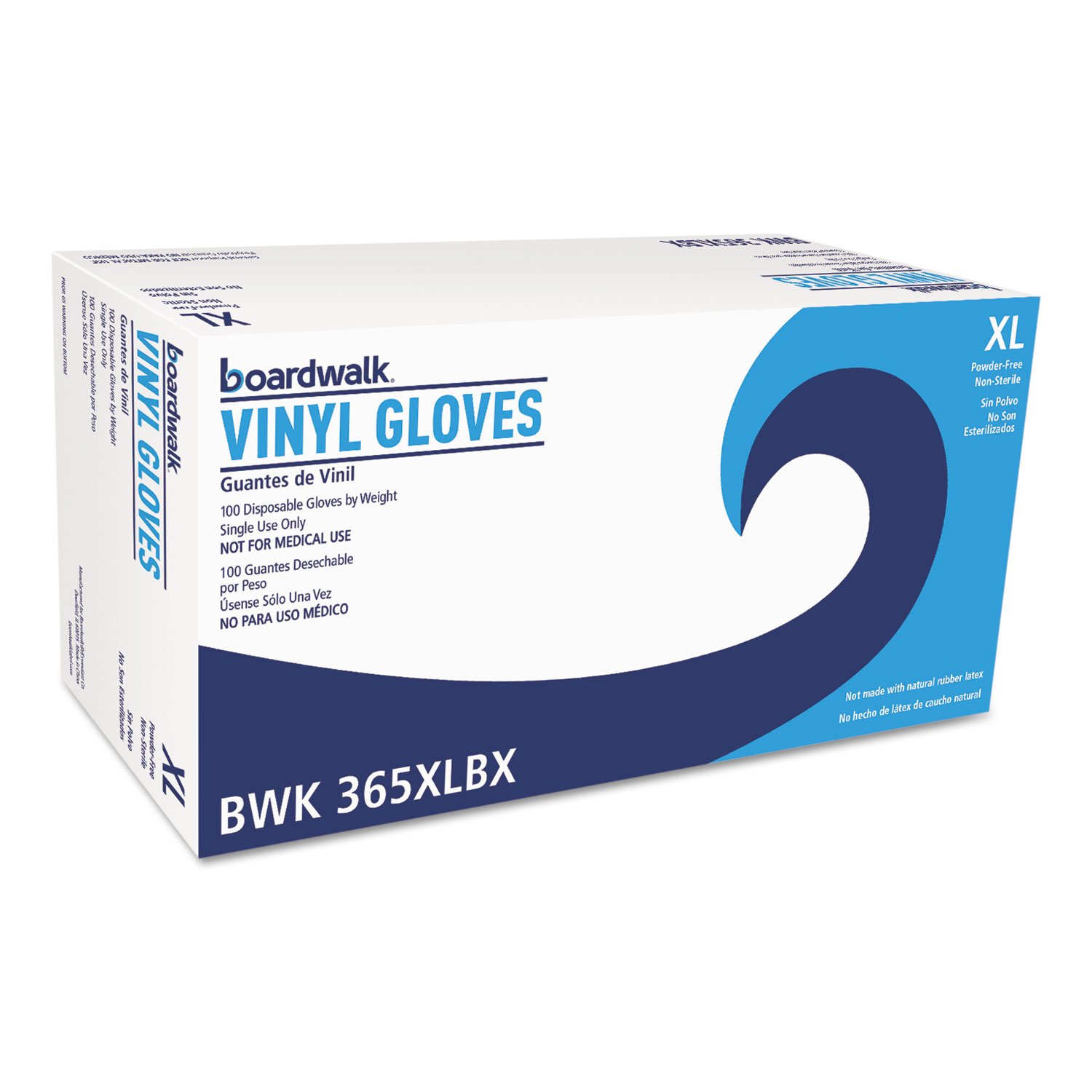 Boardwalk 365XLCT Guantes de vinilo para uso general Transparente XL 2 3/5 mil 1000/carton