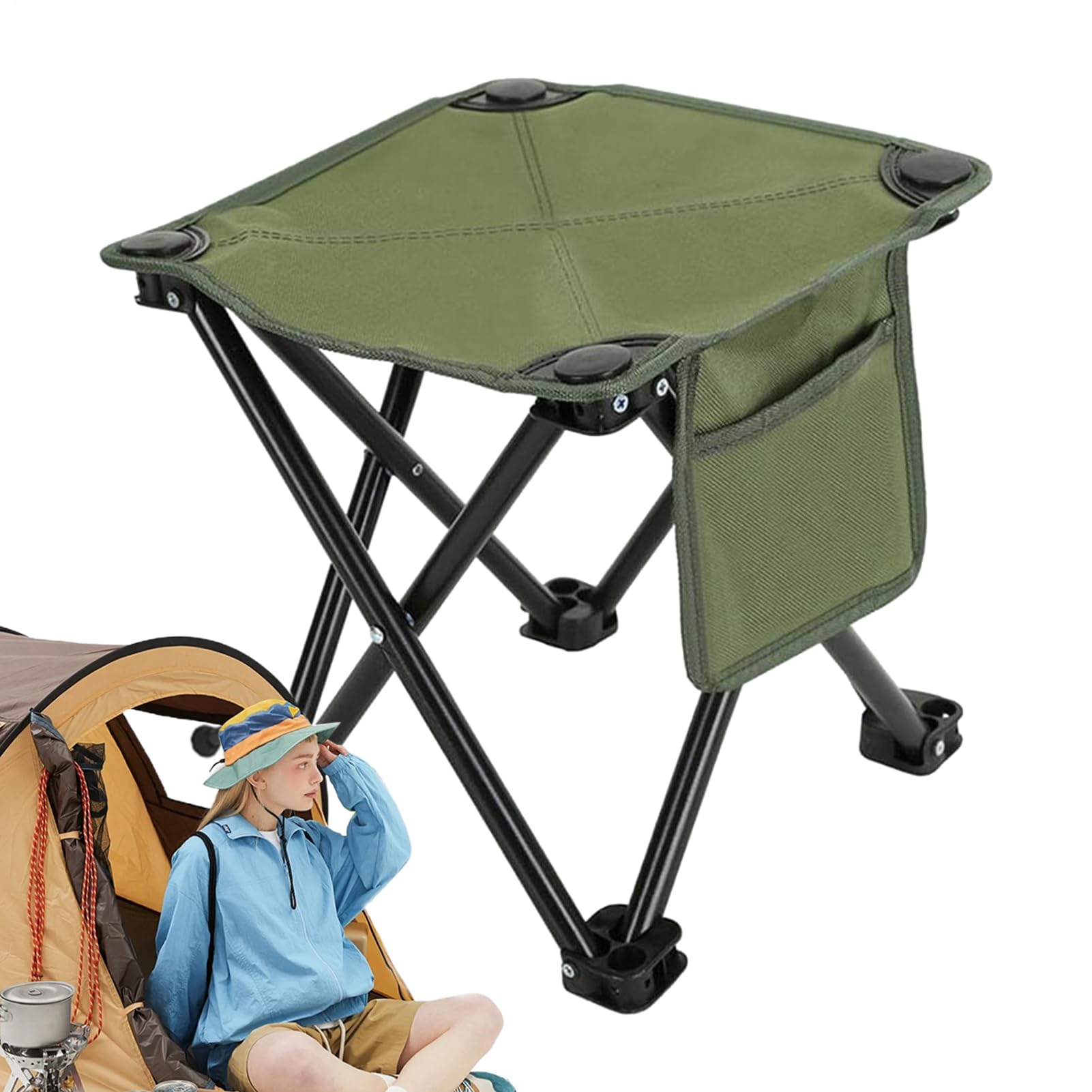 Sgabello Campeggio Pieghevole Traspirante Comodo Montaggio Rapido Compatto | Sgabelli Pieghevoli In Tessuto Oxford Per Adulti Pesca Escursionismo Giardinaggio Backpacking Viaggi Spiaggia