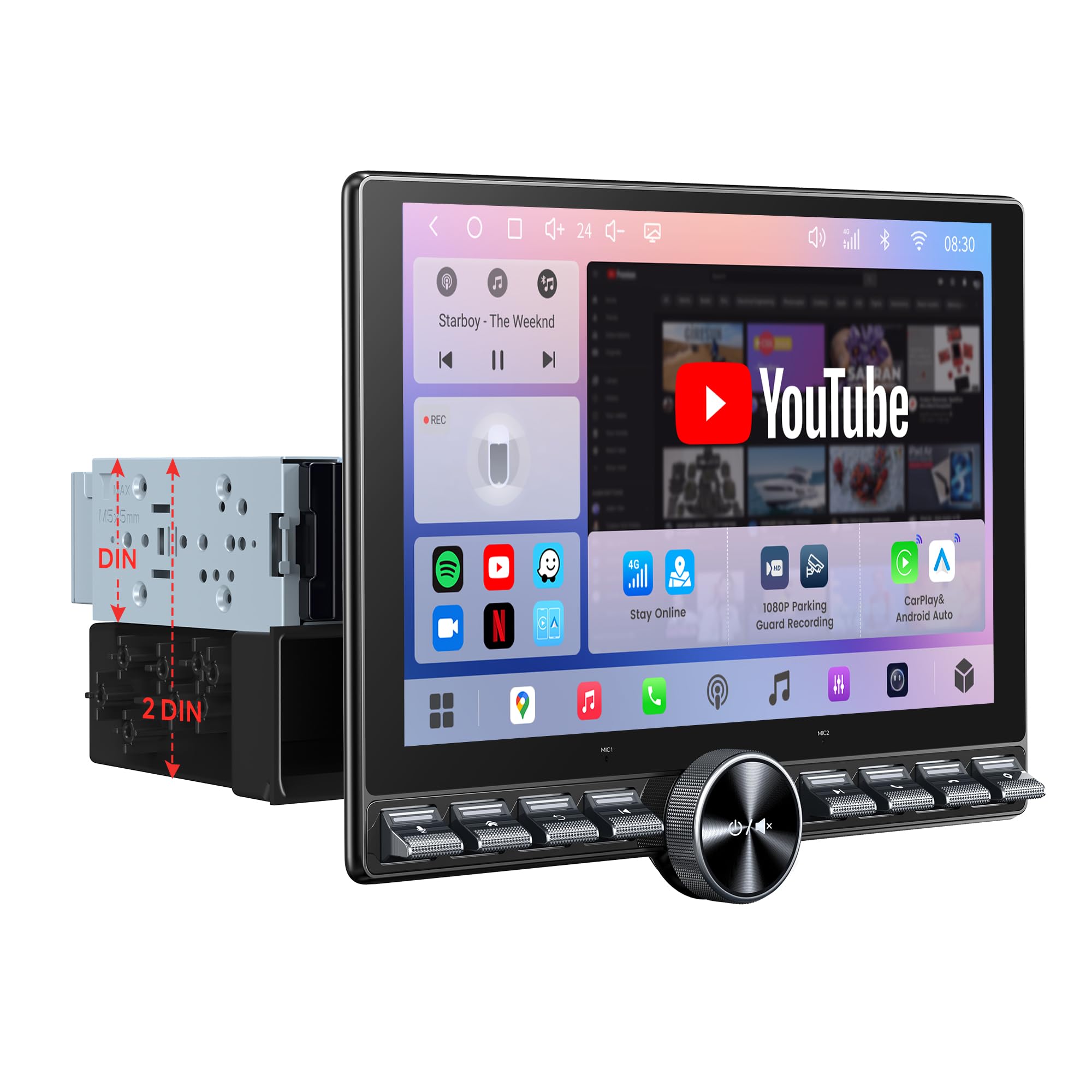 ATOTO S8 Gen4 10.1" Floating Single DIN & Double DIN Android Car Stereo | Adjustable QLED…