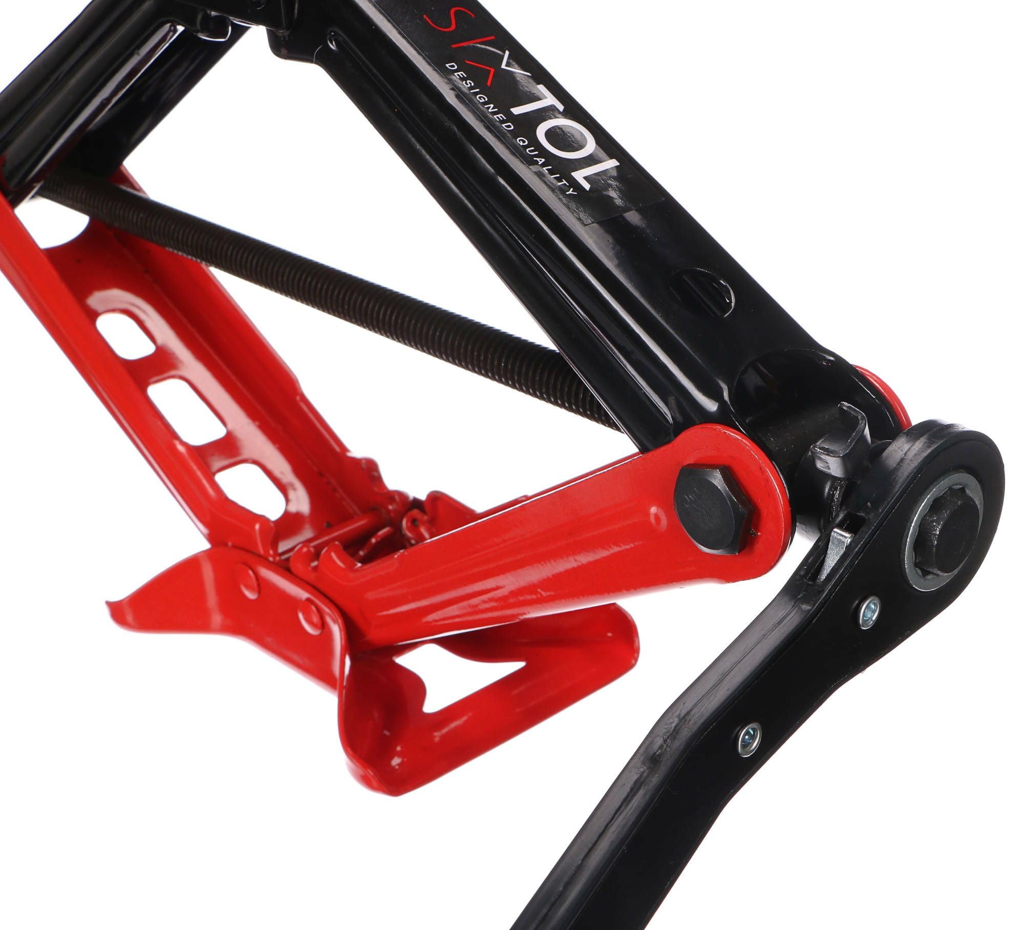 SX SCISSOR JACK 2T | Nożycowy podnośnik samochodowy z grzechotką kompatybilny z większością samochodów osobowych | 2 tony