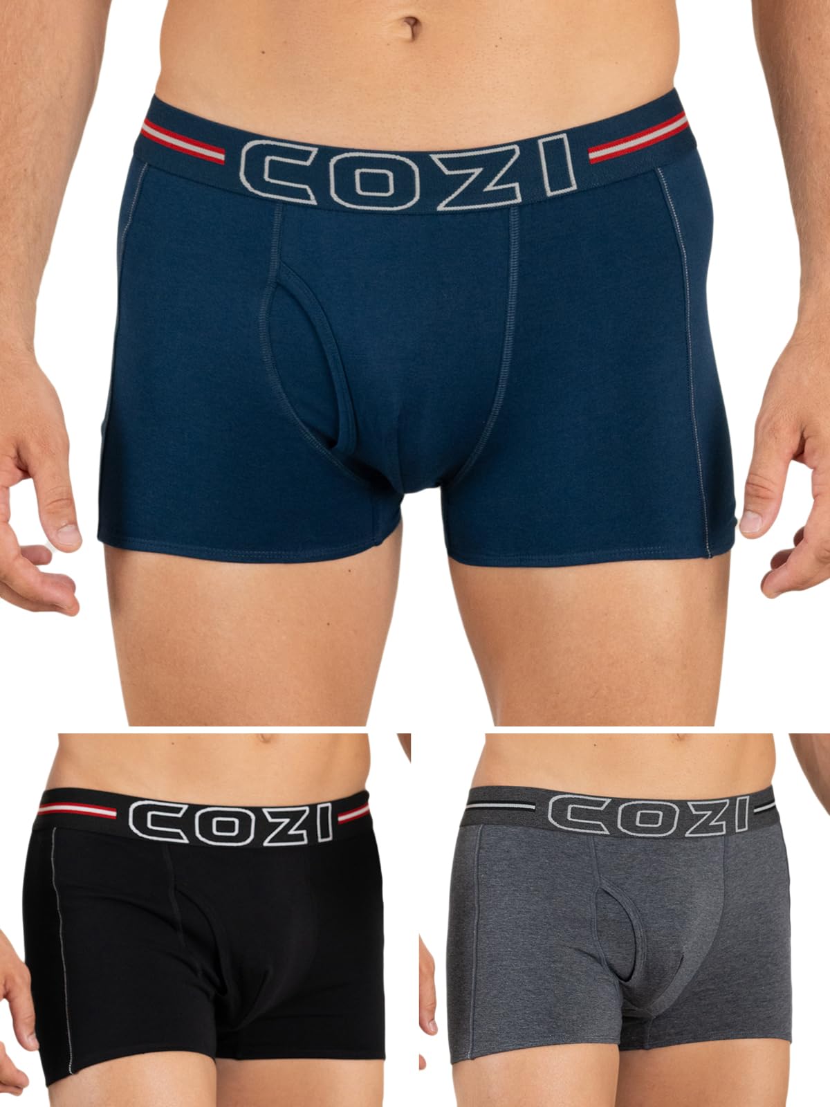 lux cozi Men's Crafted from Combed Cotton Mini Trunk |Feather Touch-Ultra Soft Waistband |Style 1125 | Color May Vary-picture-23
