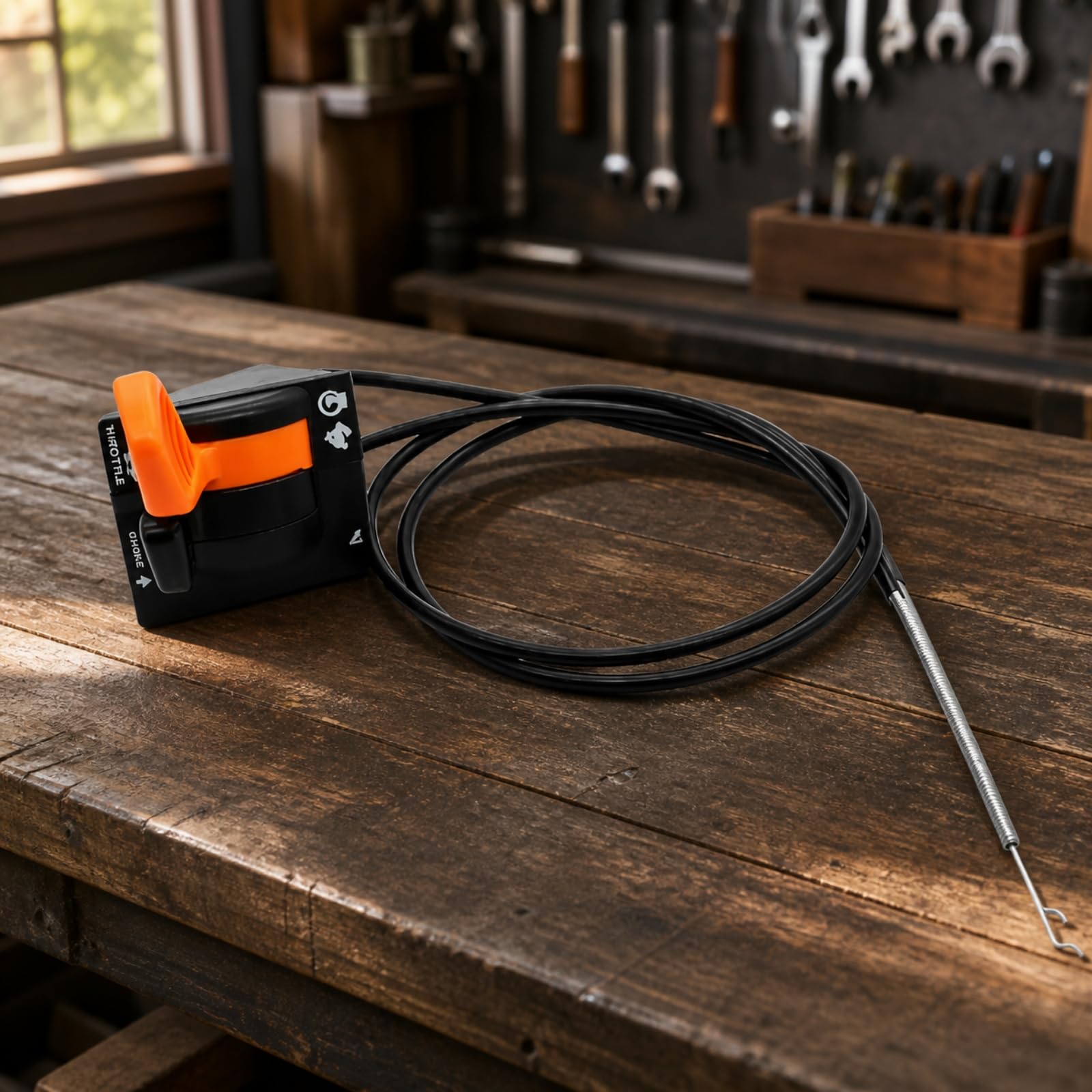 Baoblaze Estrangulador con Cable Flexible para Cortacésped Reemplazo Repuesto Universal Acuado para s Jardinería Serie X300 X500