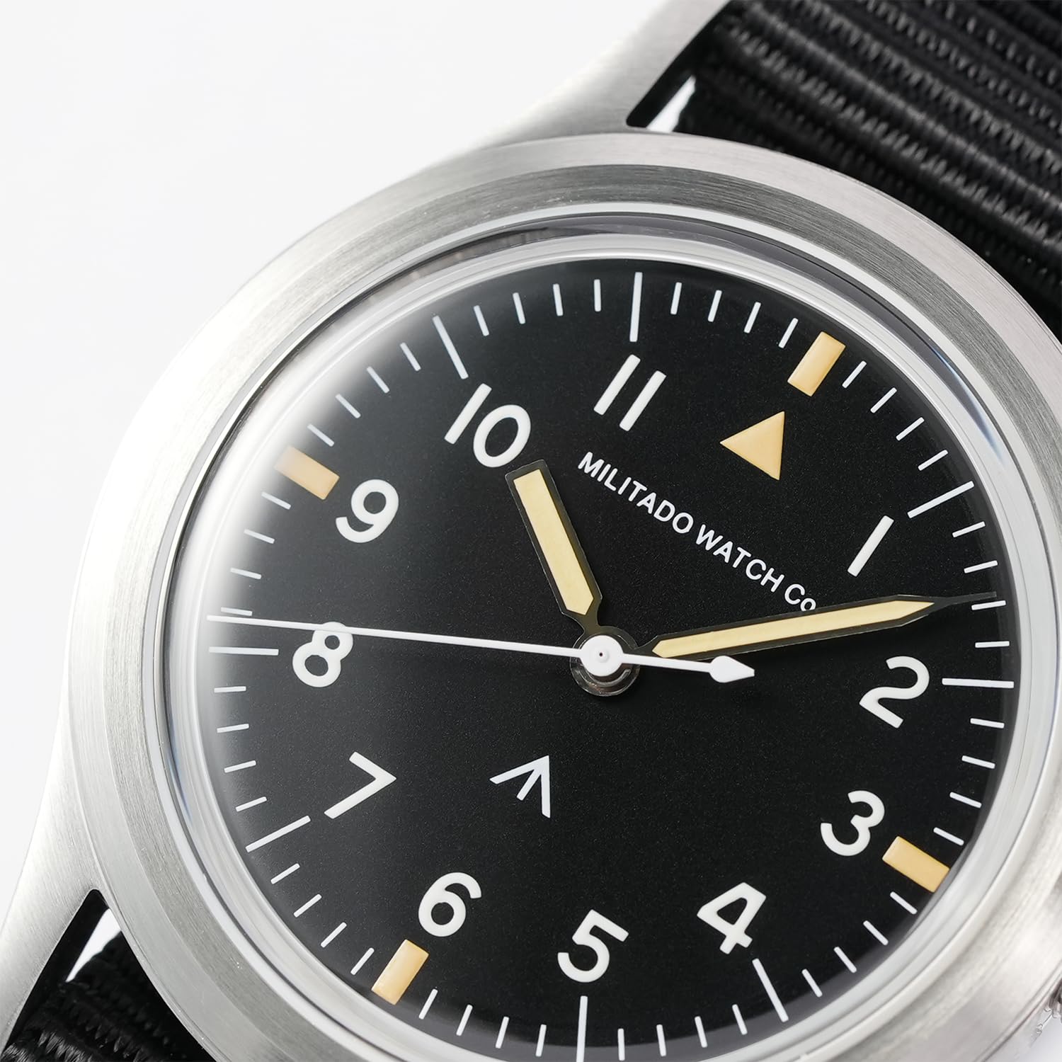 TACTICAL FROG Militado ML14 Quarzuhren für Herrenn - VH31 Mecaquartz Werk 36 mm Edelstahlgehäuse 5 ATM Wasserdicht Leuchtzeiger Klassisches