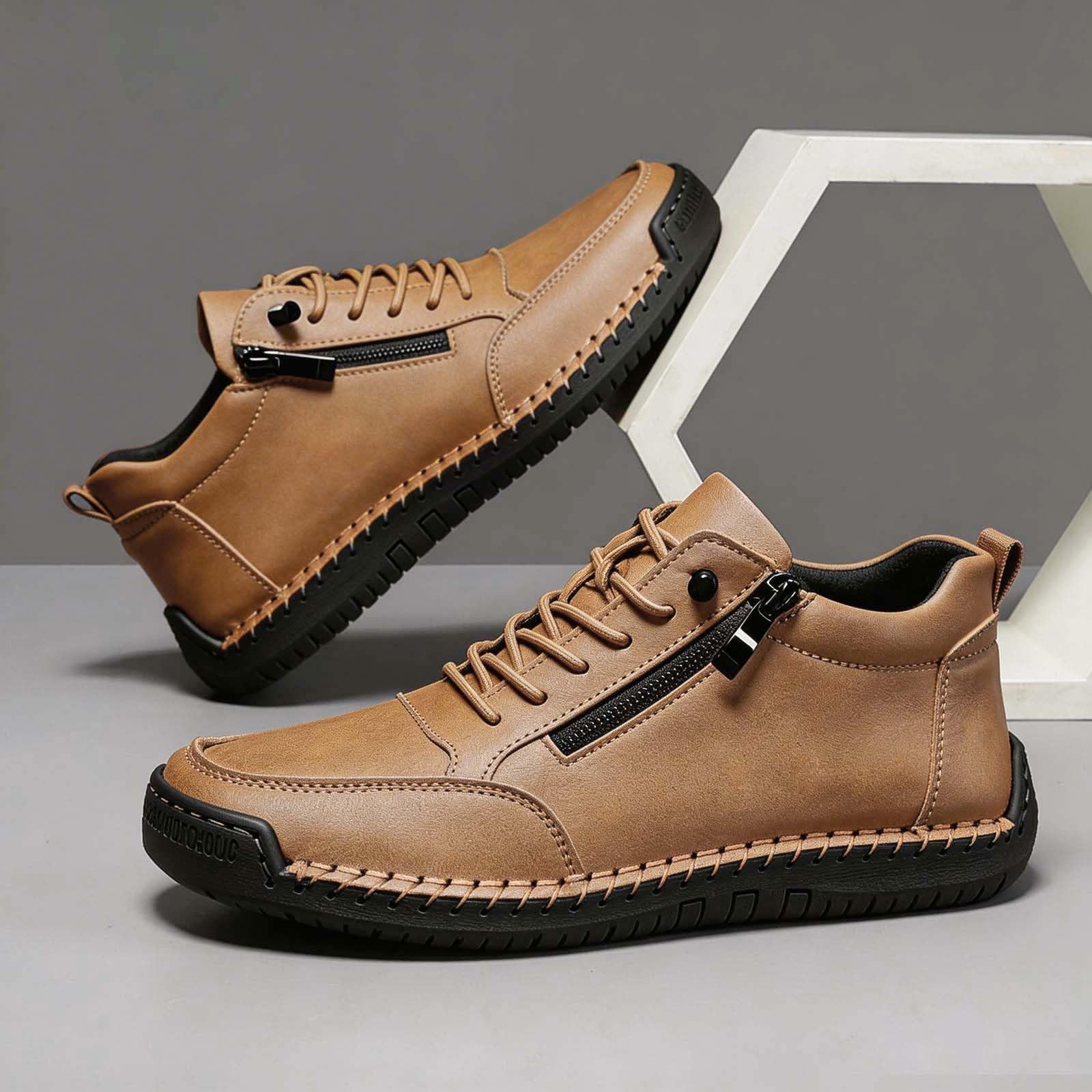 Genérico Zapatos Casuales Unisex sin Cordones con Cremallera Lateral cómodos para Caminar