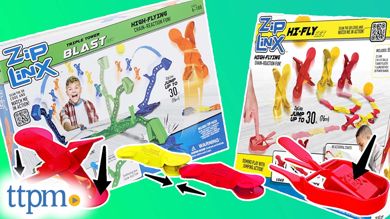 Watch Zip Linx Hi-Fly and Triple Tower Blast Sets from Blip Toys
