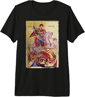 Saint George Killing the Dragon Premium Tri-blend T-Shirt